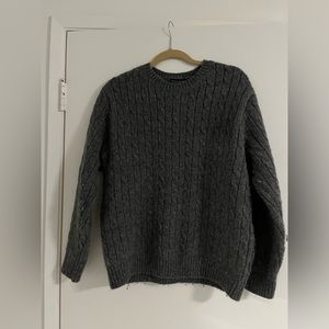 Brandy Melville Winona Heavy Wool Cable Knit Sweater